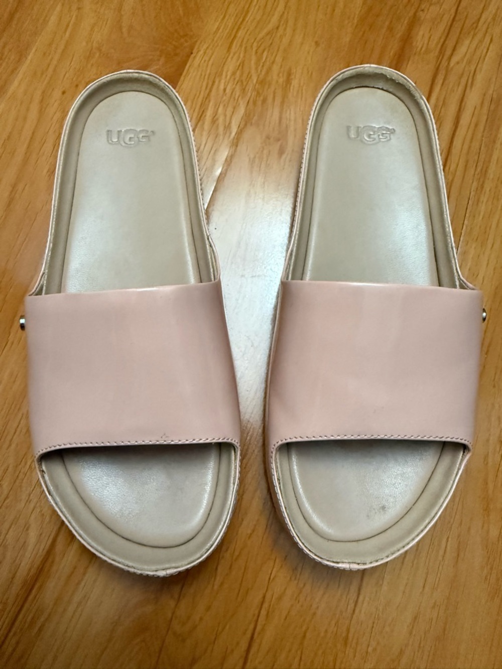 UGG Women's Coral Pink Slide Sandals - 7